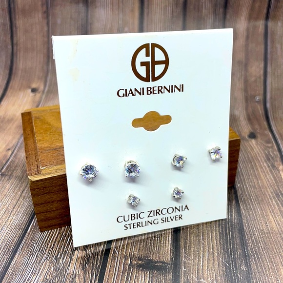Giani Bernini Cubic Zirconia Sterling Silver studs